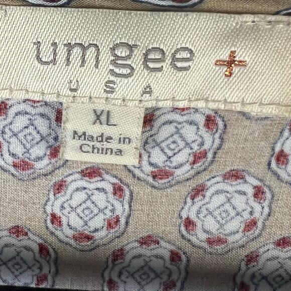 Umgee Peasant Tunic Dress Boho Shift Dress Split Neck sz XL - Picture 9 of 11